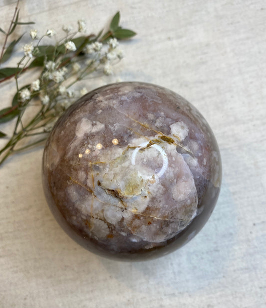 Blomster agat klot XL