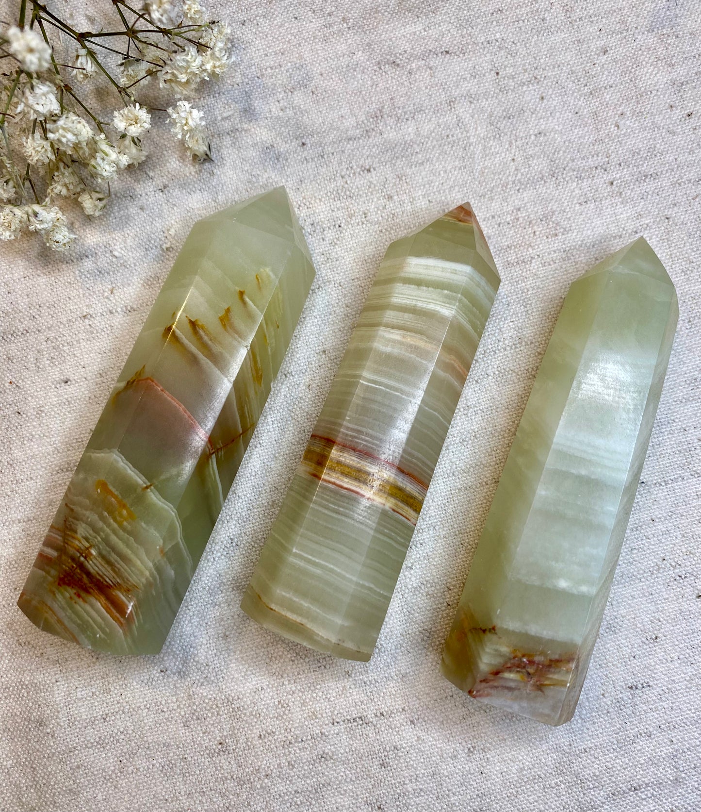 Onyx, grön marmor torn