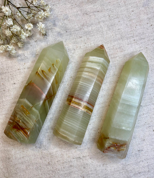 Onyx, grön marmor torn