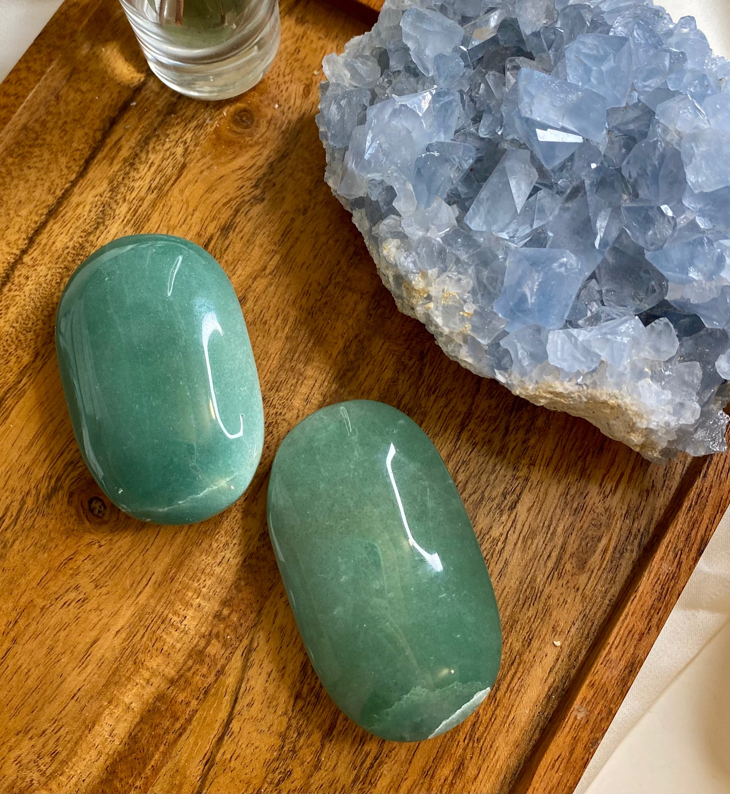 Grön aventurin handsten