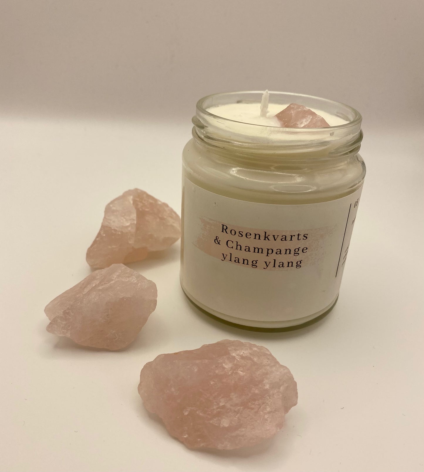 Rosenkvarts ljus