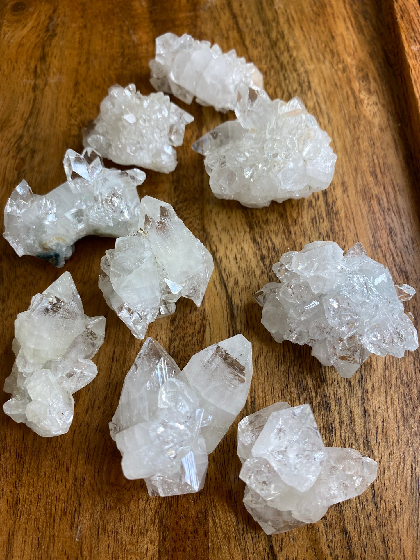 Mini apofyllit kluster