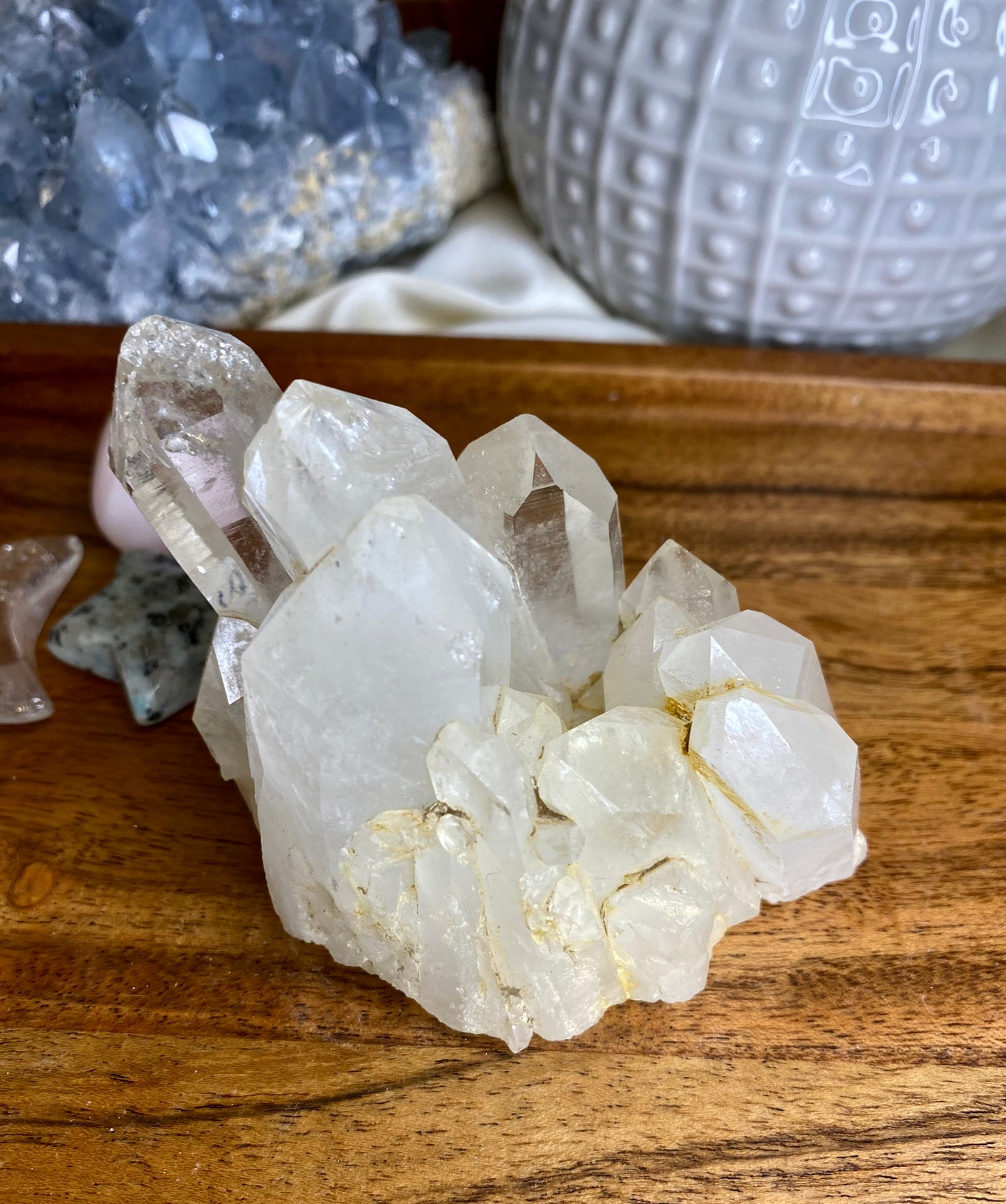 Bergkristall kluster