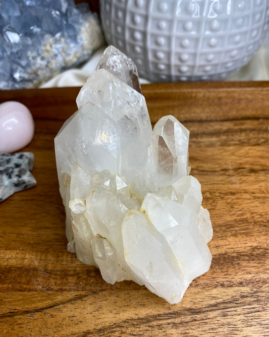 Bergkristall kluster