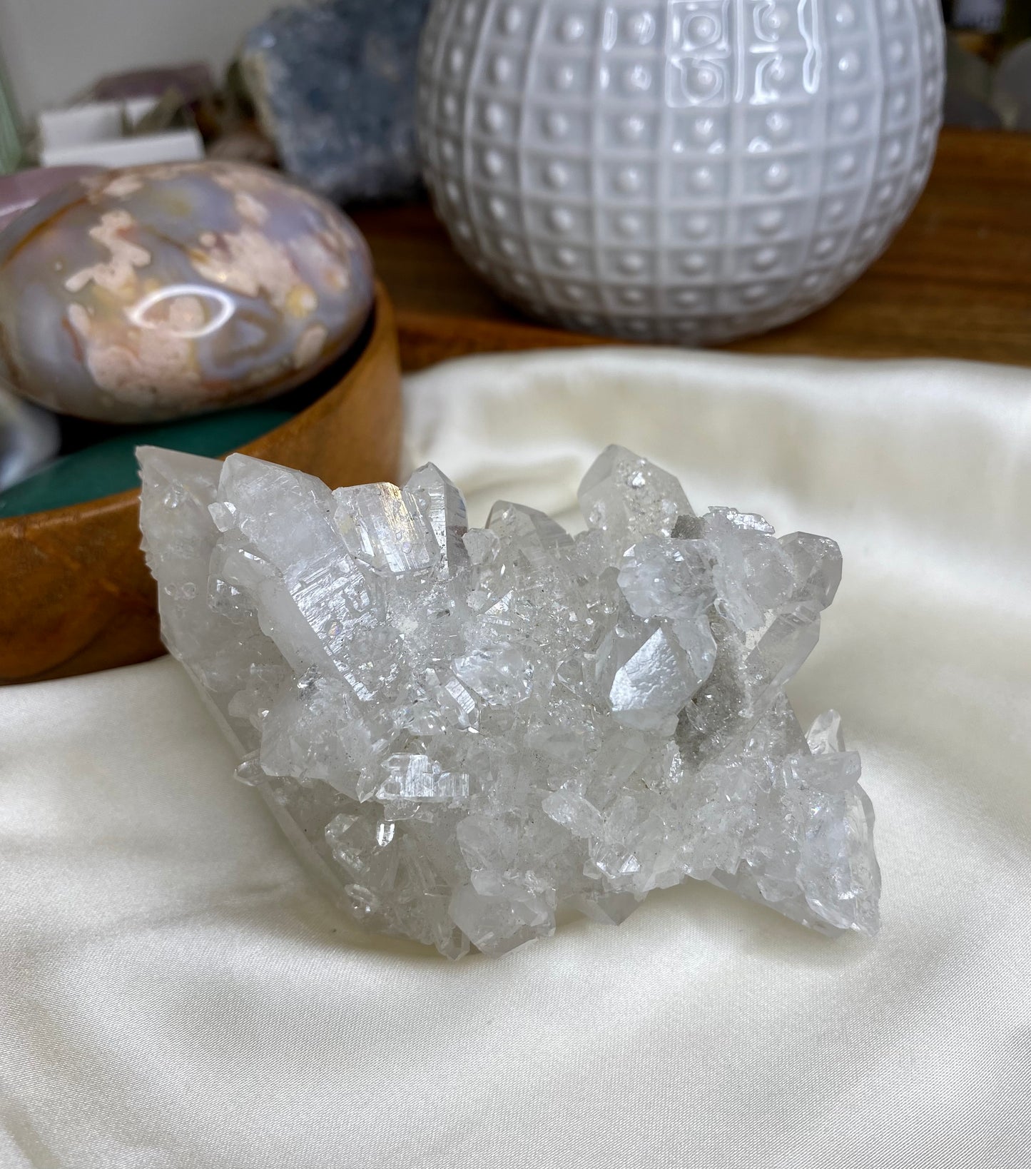 Bergkristall kluster